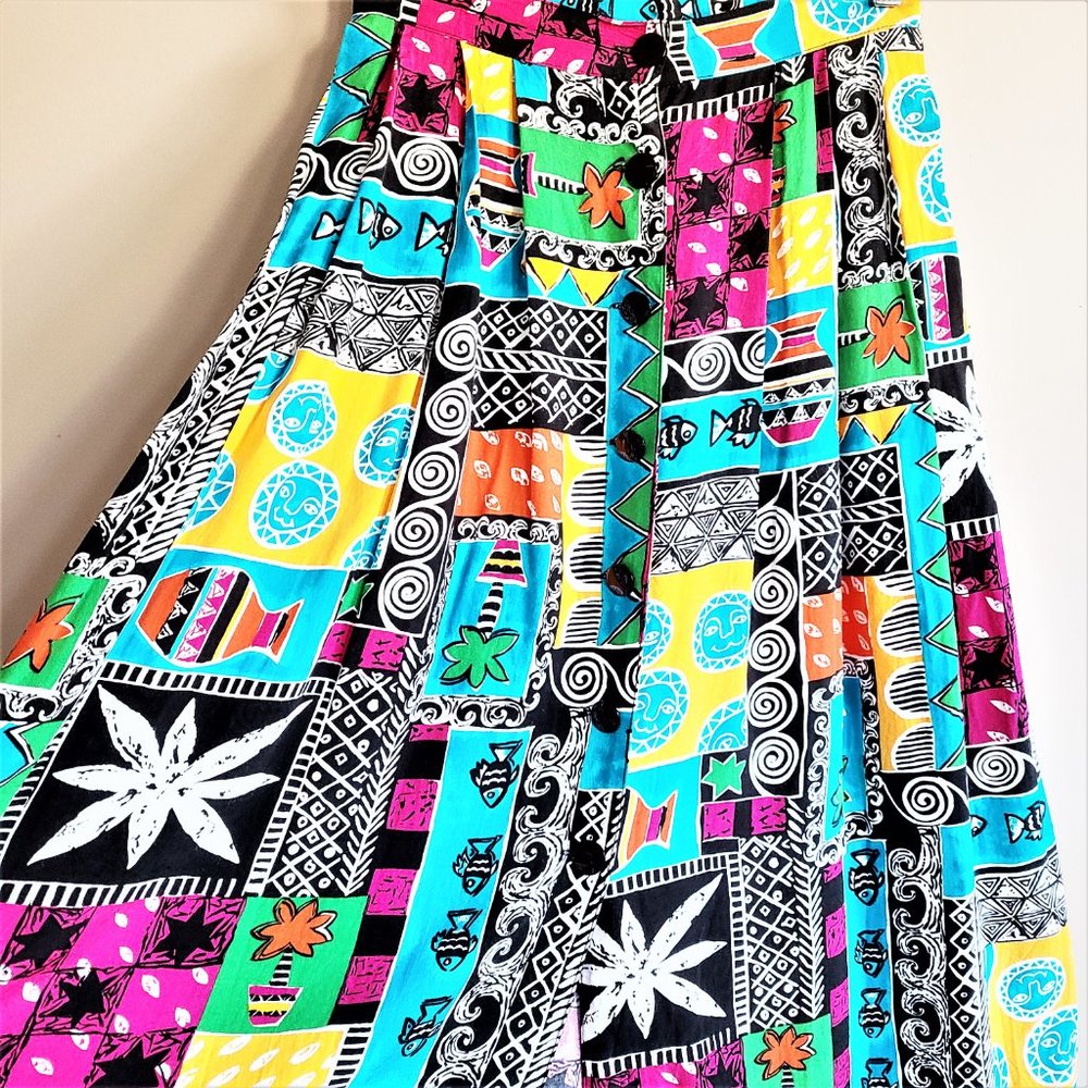 Eric Ryan Sport vintage button front high waisted skirt - Picture 5 of 14